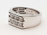 0.95 Cttw Lab Grown Diamonds 7.4g 10k White Gold 7.4g Ring Size 10 Do0525pcrde