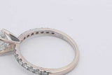 1.18cttw Diamond Ring In 14k White Gold 2.4 Grams Size 6.5 Eb0225lcxzsa