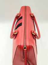 Gucci Red Leather Web Top Handle Bag Eb0924prxdu