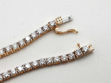 2.88 Cttw Lab Grown Diamonds 14k Gold 5.67g Tennis Bracelet 6.75 In Do0726llxzde