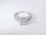 1.57 Cttw Diamond 14k White Gold Engagement Set Size 8.5 Aa0825ewzsa