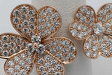 Van Cleef & Arpels 18k Rose Gold Frivole Between The Finger Ring Eb1026cxxzsa