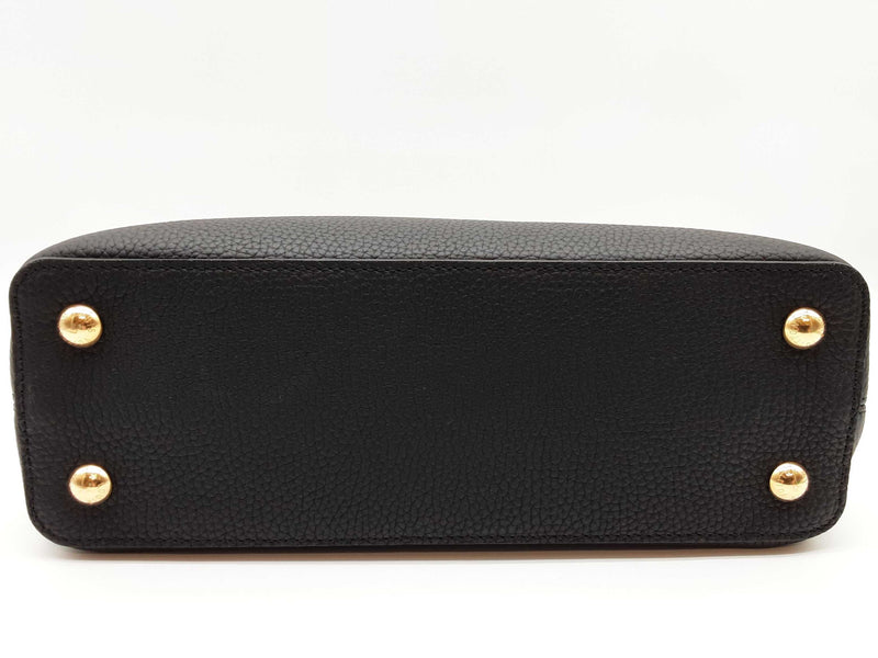 Louis Vuitton Capuccine Black White Leather Shoulder Bag Do0525ooxzde