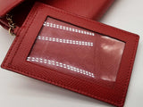 Salvatore Ferragamo Gancini Red Leather Continental Wallet Do0725lxzde