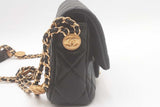 Chanel Black Quilted Caviar Mini Twist Your Buttons Flap Bag Eb0626lexzsa