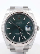 Rolex Datejust 41mm Steel Oyster & Green Ombré Self-winding Watch Fw0526lpxzxdu
