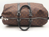 Louis Vuitton Keepall Bandouliere 45 Monogram Macassar Brown Aa1125pxzsa