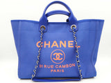 Chanel Deauville 31 Rue Cambon Paris Blue Orange Shopping Tote Bag Do0626loxzde