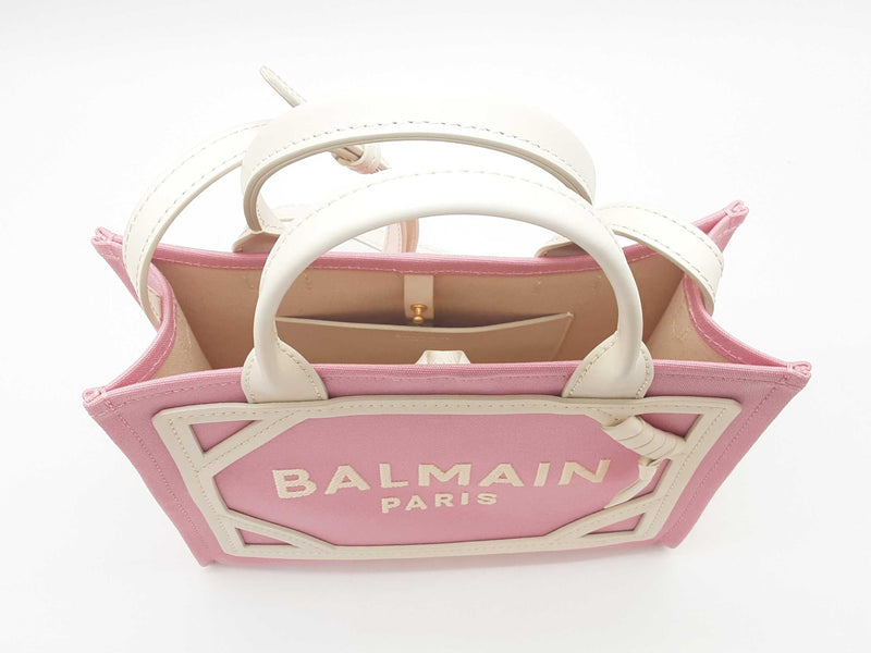 Balmain B Army Pink Small Shopper Tote Bag Sd0925crzde