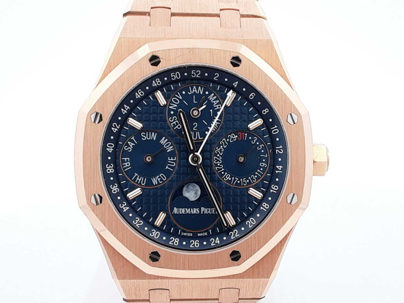 Audemars Piguet Royal Oak Perpetual Calander 18k Gold 41mm Watch Eb0824lxzxxzsa