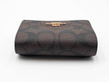 Coach Mini Wallet With Chain In Signature Coated Canvas Fw0926ordu