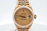 Rolex Lady Datejust 26mm 18k Yellow Gold Watch 69.8 Grams Eb0126irzxsa
