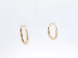 18k Yellow Gold Oval Hinged Hoop Earrings 3.1 Grams Fw0726ooxdu