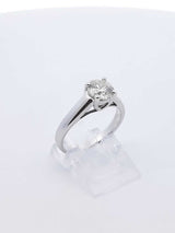 1.03 Ctw Tolkowsky Diamond & 14k White Gold Ring 3.8 Grams Size 6.5 Fw0825lpxzdu