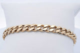 14k Yellow Gold Cuban Link Bracelet 17.9 Grams 7.5 Inch Eb0426lewrde
