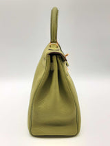 Hermes Kelly 28 Vert Anis Green Togo Gold Hardware Handbag Do0323sezxde