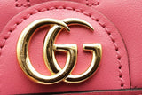 Gucci Gg Matelasse Pink Leather Wallet Eb0726lorsa