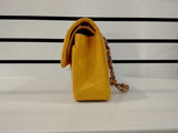 Chanel Yellow Quilted Lambskin Medium Flap Yellow Purse Rm0825izxz