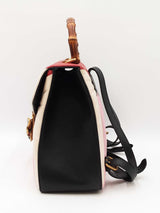 Gucci Bamboo Tropuntata Queen Margaret Leather Multicolor Backpack Fw0825ixzdu