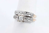 Approx. 0.35ctw Diamond Engagement Set 14k Yellow Gold 4.5g Size 7.5 Eb0824oxzsa