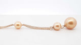 South Sea Pearl Lariat Necklace In 18k Yellow Gold 7.2 Grams 18 Inch Fw0426prrdu