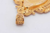 18k Yellow Gold Lady Fortuna Filigree Pendant 13.1 Grams Eb0526rcrsa
