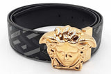 Versace La Greca Print Reversible Belt With La Medusa Buckle Size 40 Eb0126lxzdu