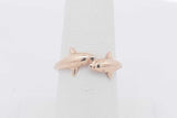 14k Yellow Gold Dolphin Ring 2.9 Grams Size 6.25 Eb0426lcrsa