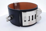 Hermes Collier De Chien Black Leather Bracelet 6.5 Inch Eb0326pxzde