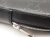 Gucci Embossed Black Leather Sling Bag Eb0326prxsa