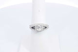 Diamond Approx. 1.44ctw Ring In 14k White Gold 5.45 Grams Size 6.75 Eb0224sxzsa