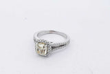 0.5cttw Diamond Ring In 14k White Gold 3 Grams Size 4 Eb0926crxsa