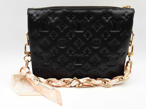 Louis Vuitton Coussin Black Empriente Monogram Leather Shoulder Bag Do1025lexzde