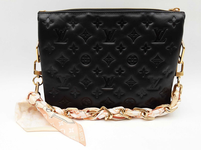 Louis Vuitton Coussin Black Empriente Monogram Leather Shoulder Bag Do1025lexzde