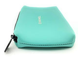 Chanel Vip Tiffany Teal Blue Neoprene Cosmetic Bag Do0225oxde