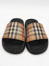 Burberry Furley Check Slides Size 37 Eb1025crsa