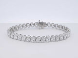 18.0 Cttw Lab Grown Diamond & 14k Gold Bracelet 12.9 Gram 6.25 Inch Fw0425prxzdu
