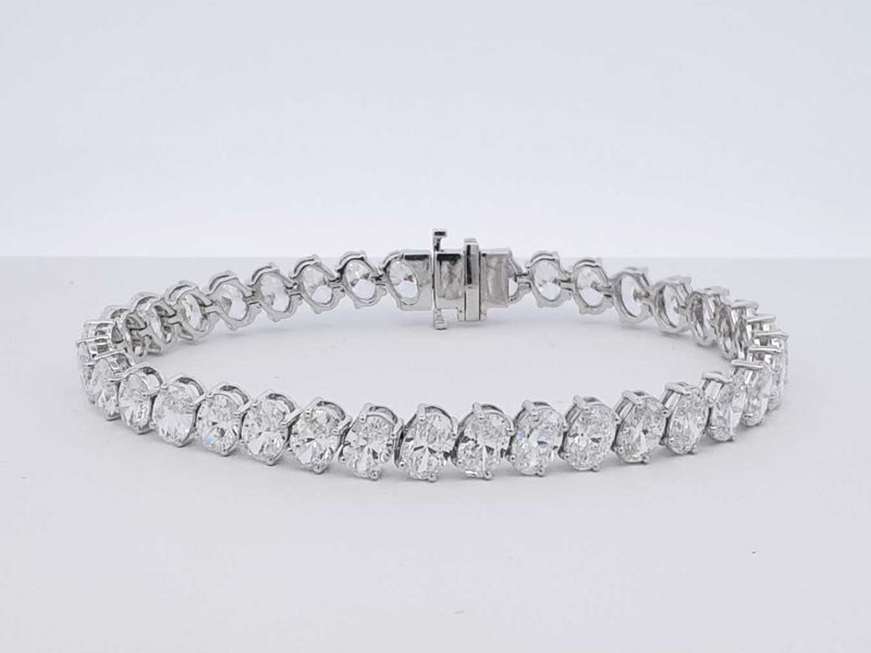 18.0 Cttw Lab Grown Diamond & 14k Gold Bracelet 12.9 Gram 6.25 Inch Fw0425prxzdu