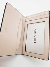 Coach Chalk Beige Leather Id Card Holder Do0925oxde