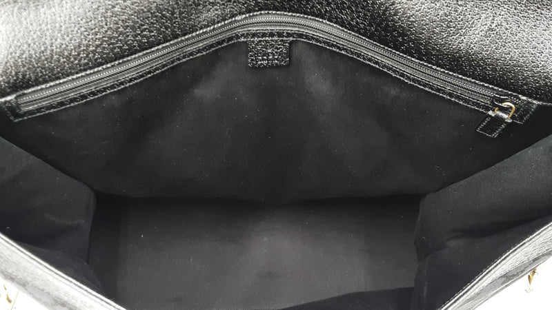 Gucci Travel Tote Bag In Black Gg Monogram Canvas Fabric & Leather Fw0925rzxdu