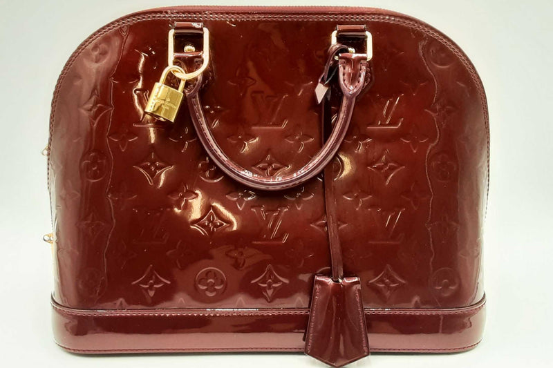 Louis Vuitton Monogram Alma Vernis Patent Leather Top Handle Bag Eb1124rxzdu