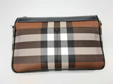 Burberry Rambler Dark Birch Brown Check Coated Canvas Shoulder Bag Do0724prxde