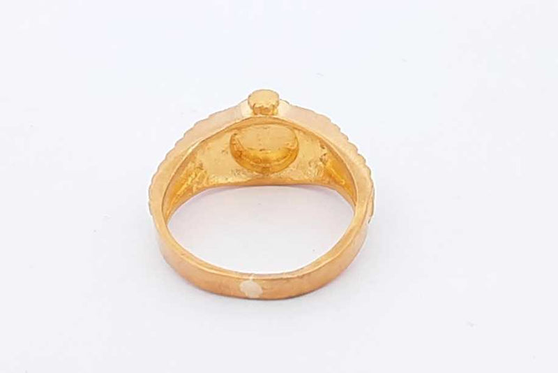 24k Yellow Gold Ring 6.5 Grams Size 5 Eb1024wexsa