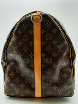 Louis Vuitton Keepall Brown Monogram Coated Canvas Duffle Bag Do1224rxzde