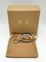 Burberry Grommet Silver-tone Bag Charm & Key Ring Accessory Fw1124crdu