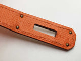 Hermes Birkin 30 Orange Epsom Palladium Handbag Do0325lxzxzde