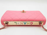 Chanel Trendy Cc Wallet On Chain Bright Pink Leather Crossbody Bag Do0126wxzxde