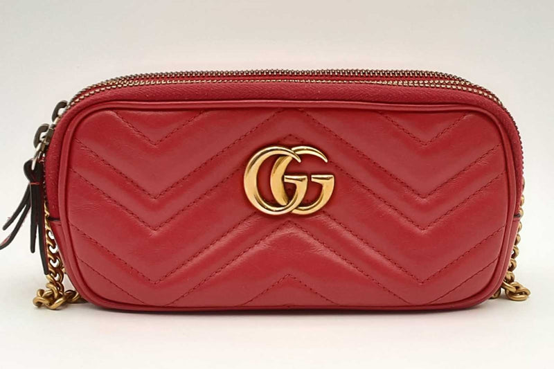 Gucci Matelasse Gg Marmont Chain Crossbody Eb0924wxzsa