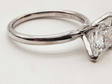 1.5 Carat Princess Cut Lab Grown Diamond 18k Wg 3.6g Ring Size 7 Do0326rxzde