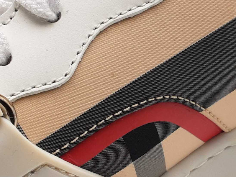 Burberry Low Top Ramsey Check Sneakers Size 40 Eb0425lxzsa